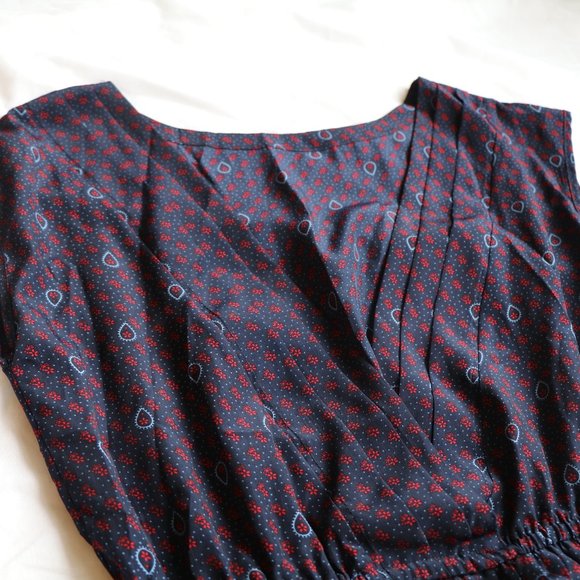 Navy Paisley Dress - Picture 4 of 5